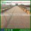Grooved deck board for black plastic composite deck board with high quality plastic composite decking floor