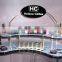 Heart-shaped pouplar Acrylic cosmetic display case with Experienced Factory Made