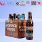 custom corrugated paper 6 Bottle Beer/juice Pack Carrier Box
