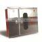 Double door stainless steel fire hose reel and fire extinguisher cabinet (horizonal door type)