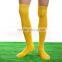 wholesale custom nylon cotton thin anti slip orange soccer socks