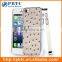 Set Screen Protector And Case For Iphone 5 , Aluminium Brown Ostrich Pattern Phone Case Cover