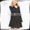 Woman Wear Star Print Pregnant Dress Chiffon Fabrics