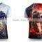 Superhero Short Sleeve rRound Neck T Shirt for Full Print