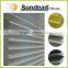 bottom up polyester yarn pleated blinds plissee No cord, safety for kids