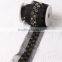 2016 sew on black beads applique lace trim beaded for wedding dresses decorations