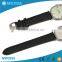 Fashion latest circle simple dial leather strap japan movt ladies watch