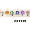 baby girl hair accessories button silk flower baby hair clips wholesale