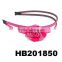 cute girls princess crown plastic headband wholesale