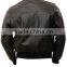 Men's Leather Bomber Jacket in Black:
