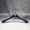 black wood clothes hanger for mens suit top qualtiy special hook wood hanger with non-slip from china