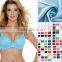 75 Denier 100% polyester medium weight mutispandex breathable skin-friendly full shiny fabric for bra cup surface laminating