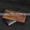 Long Wallet With handmade Woven,Retro Grain Cow Leather Wallet,Three Folded Wallet