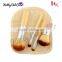 4pcs wooden eco friendly makeup brushes with bag