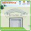 Euro Design Vaulted Arch Aluminum Casa Door Canopy with Aluminum frame brackets and Polycarbonate sheet