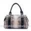 Hot selling ladies luxury snake leather handbags set with 4 bags in one