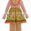 Flower decorative dress baby outfit boutique girl western celebrate birthday clothing party dress