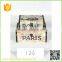 leaf printing small unfinished wooden boxes wholesale with handle