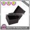 Black paper box packaging with rivet