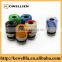 2016 High quality Abalone shell Bore Drip Tip 510 Drip Tip acrylic Box Mod Summit Style Top Cap Drip Tips in stock