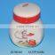 Hot sale ceramic storage jar with monkey figurine