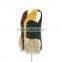 Women rex rabbit fur vest long fur vest with raccoon fur KZ14100