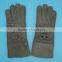 Hand made leather mitten fur skin double face fur /leather gloves,KZ140034