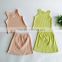 Chinese Clothing Manufacturers Lovely Kids Clothes Girls T Shirts and Skirts, Children Skirt Suits