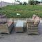 LATEST MODEL POLY RATTAN SOFA OUTDOOR/ SOFA (2 CHAIRS+1 BENCH+1 TABLE+ CUSHION SET)/ WICKER SOFA SET/