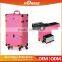Premium professional PVC rolling makeup case with cosmetic drawer