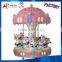 High quality amusement park mini 6 player carousel horses amusement ride coin operated kiddie rides carousel for sale