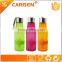 Fashionable 500ml practical plastic fruit infuser water bottle