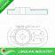 2QC Alumina Ladle slide gate plate for steel mills
