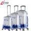 abs+pc plastic suitcase trolley