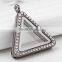 Floating Charm Rhinestone Triangle Blank Locket Pendant