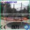 10ft round trampoline with inside safety net for commercial and home use