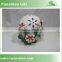 Decortaive ceramic ball with artifical flower for table light