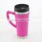 16oz Customized Color Acrylic Plastic Outer Stainless Steel Vase Travel Mug