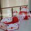 Hot selling Polka Dot 3 in 1 Kids climbing tent tunnel Pop up Kids Play Tent