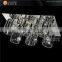 clear crystal ceiling round and square lamp chrome finshed chandelier ceiling lamp for bedroom OM88173