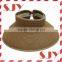 New arrival wide brim foldable straw sun visor hat for women