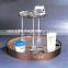 acrylic desktop perfume display rack with logo