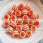 High Quality 8mm Rhinestone Round Stripe Beads Round Plastic Beads to Make Christmas Ornaments
