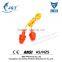2015 Hot selling silicon rubber 32db Ce ANSI AS/NZS certification earplugs with cord