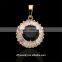 Best Selling Beautiful Round Shaped Gold Plated Alloy Pendant Necklace