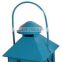 Colorful hanging small metal candle lantern with folower