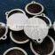 20mm setting size vintage style natual log wood bezel round pendant charm DIY findings supplies 1411145