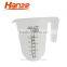 3PCS PP Transparent Plastic Measuring Cup Set1L 0.5L 0.25L