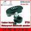 B6 black color wireless handsfree talking bluetooth speaker with led light for bicycle