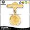 top selling custom 3D embossed shiny diamond shape photo etched brass iron zinc alloy gold plated pin style medal